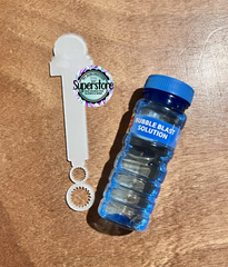 Clear Acrylic - Gingerbread Boy Bubble Wand - Sublimation Acrylic