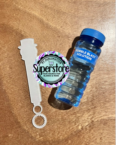 Clear Acrylic - Snowman Head Bubble Wand - Sublimation Acrylic