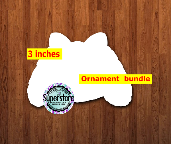 Bunny head with bow - With or Without Hole - bundle price - MDF sublimation blanks