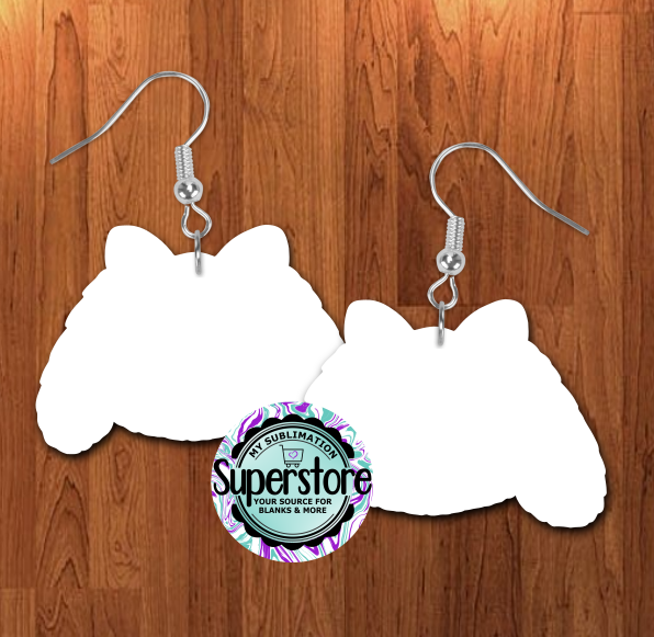 Bunny Head with BOW earrings 3 sizes 1 / 1.5 / 2 inch -  BULK PURCHASE 10pair - Single sided