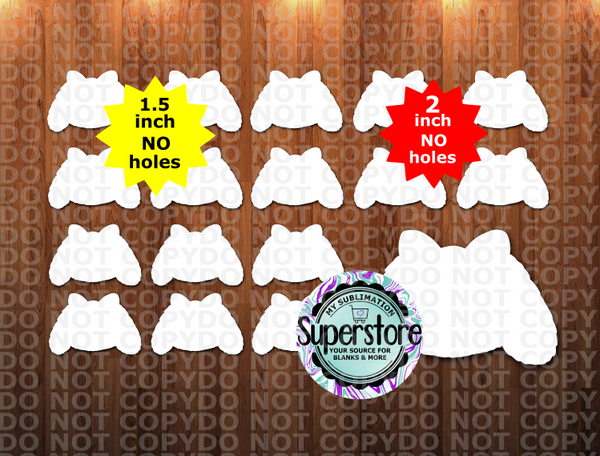 Bunny Head with BOW - 10 or 20pc bundle - 1.5 or 2 inch size (great for badge reels & hairbow centers)