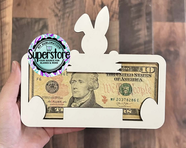 Bunny Money Holder  - MDF Single Sided