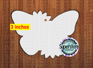 Sunflower Butterfly - With Hole or NO HOLE Bundle - ornament bundle price - MDF sublimation blank