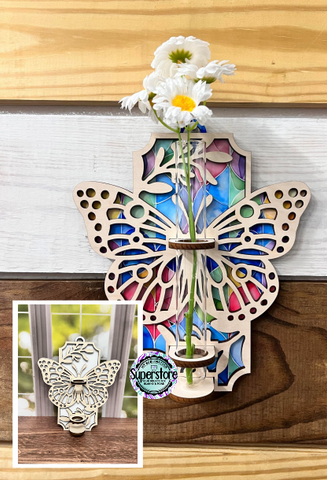 Butterfly Sublimation & Wood Propagation Wall Hanger