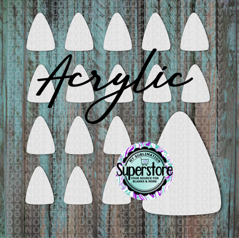 Acrylic Candy Corn - 10 or 20 count 1.5 & 2 inch size - Sublimation Acrylic