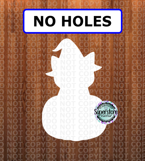Cat In Pumpkin - NO holes - Sublimation Blank MDF
