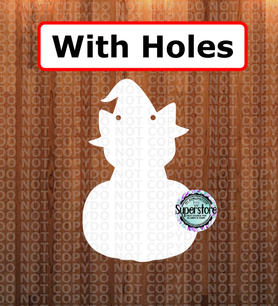 Cat In Pumpkin - WITH holes - Sublimation Blank MDF