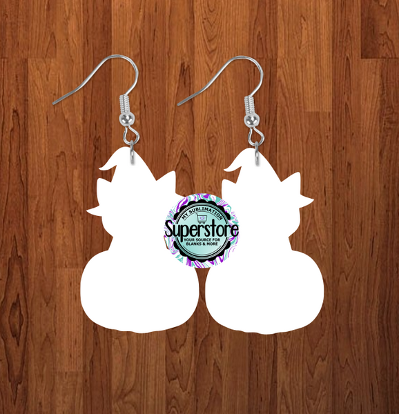 Cat In Pumpkin earrings size  1.5 inch or 2 inch MDF - BULK PURCHASE 10pair