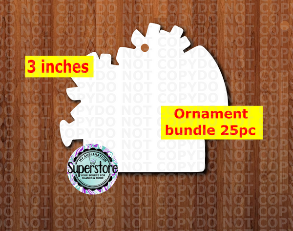 Cheer - With Hole Bundle - ornament bundle price - MDF sublimation blanks