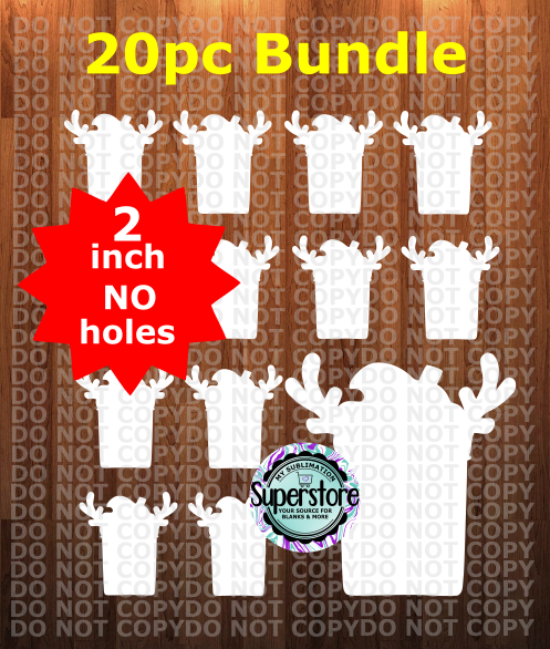1.5 or 2 inch - Deer coffee - (great for badge reels & hairbow centers)