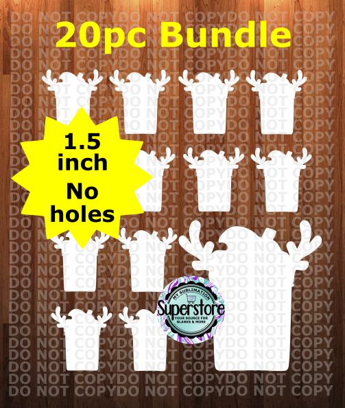 1.5 or 2 inch - Deer coffee - (great for badge reels & hairbow centers)