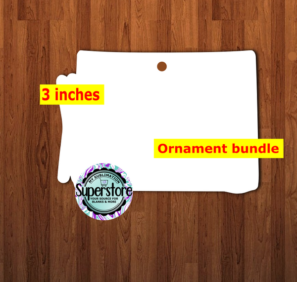 Special Colorado State - With Hole or NO HOLE Bundle - ornament bundle price - MDF sublimation blank