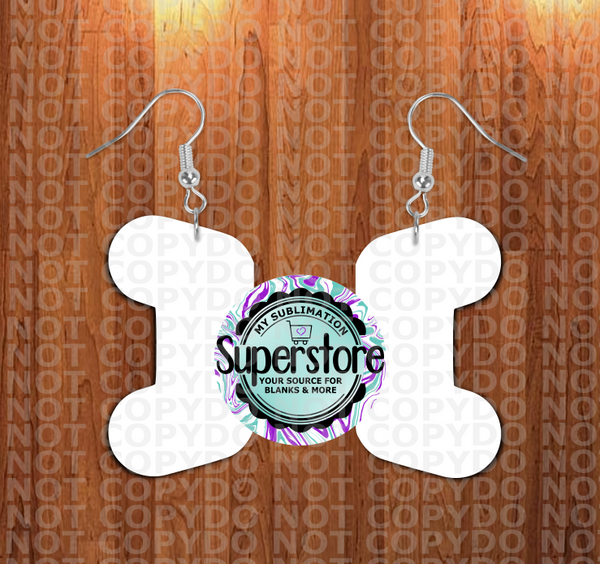 Controller - earrings 2 sizes  1.5 / 2 inch -  BULK PURCHASE 10pair - Single sided MDF