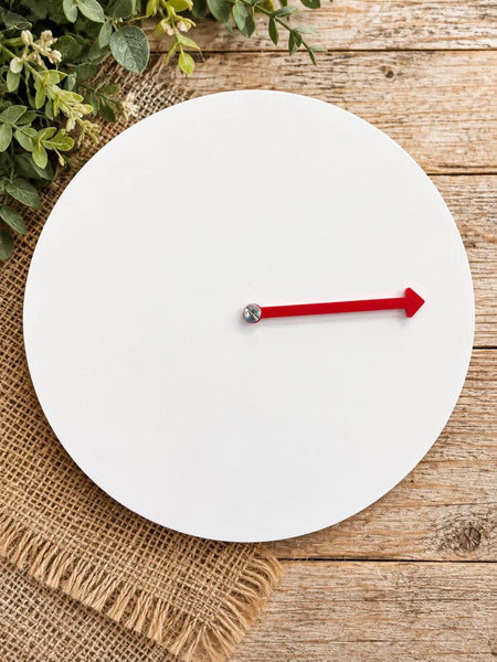10 inch - Countdown round (Black or Red arrow)  - With or Without Hole - MDF Single Sided