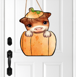 Digital Download - Cow pumpkin - made for GG Sublimation blanks
