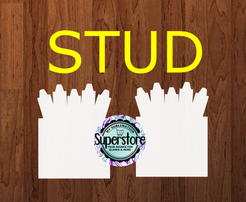 10 or 20 pair bulk buy - Crayon  .60 inch studs for earrings