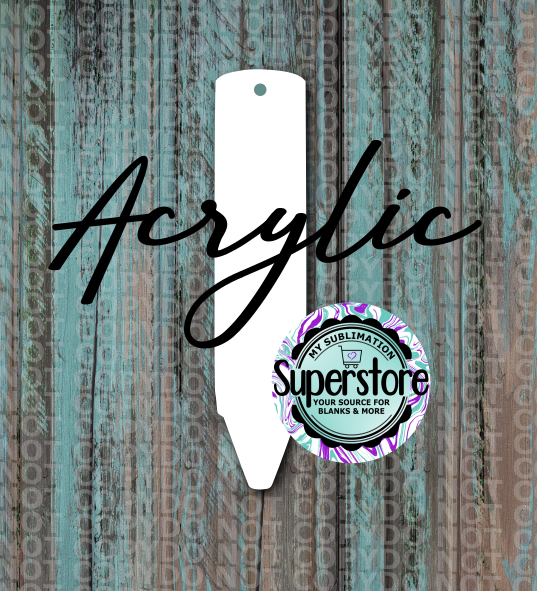Clear Acrylic -  Crayon -  With or Without Hole  - Sublimation Acrylic