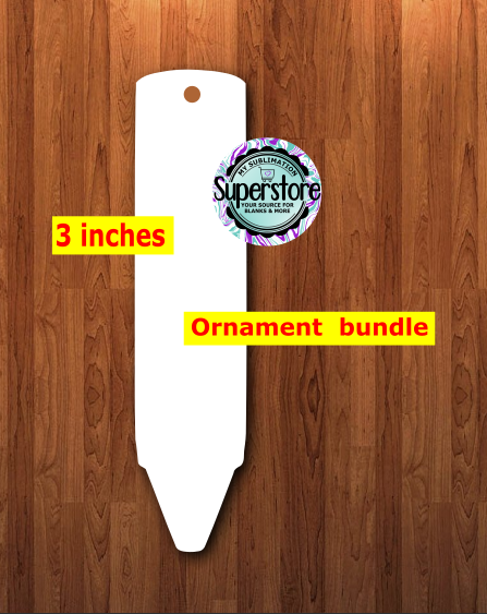 Crayon - With or Without Hole - bundle price - MDF sublimation blanks