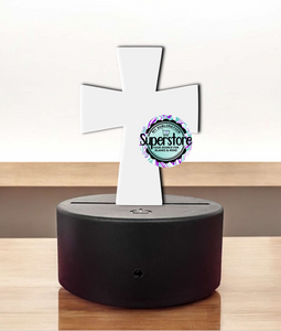 Acrylic Cross Light Base Blank  - Sublimation Acrylic