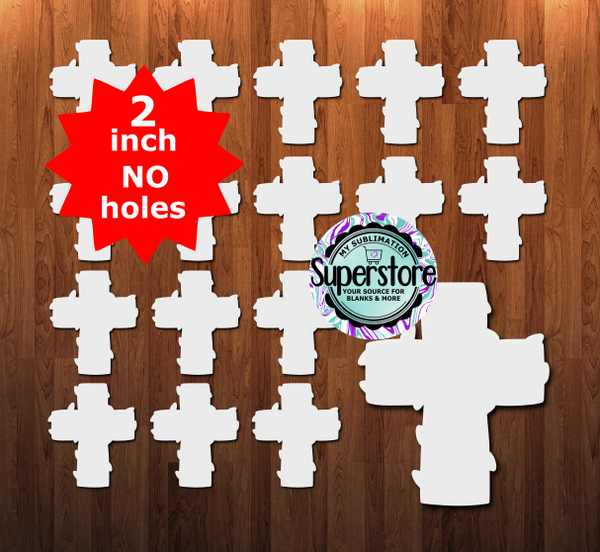 10 or 20pc bundle - 1.5 or 2 inch size Cross with lights - (great for badge reels & hairbow centers)