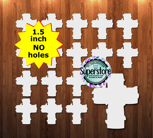 10 or 20pc bundle - 1.5 or 2 inch size Cross with lights - (great for badge reels & hairbow centers)