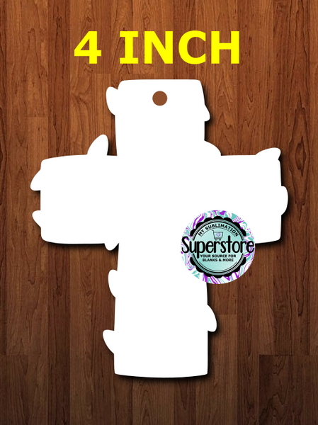 4 inch Cross with lights - MDF Sublimation Blank