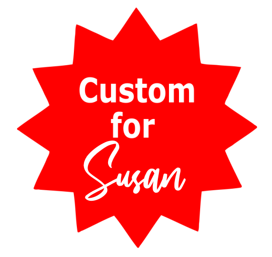 Custom for Susan - Clear Acrylic Cake Topper  - Sublimation Acrylic