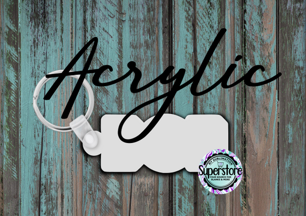 3 inch Acrylic DAD - Keychain -  Sublimation Acrylic