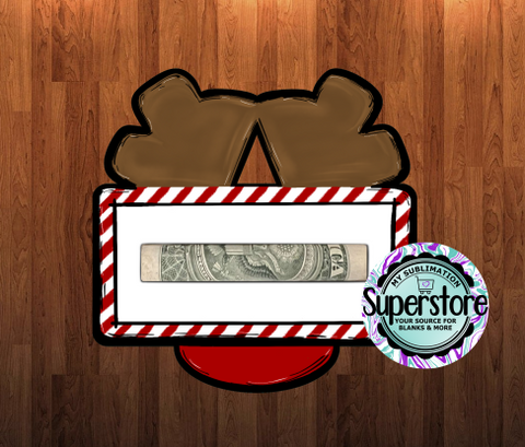 Digital Download - Reindeer Money holder or ornament design - made for GG blanks