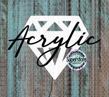 Acrylic Diamond - With or Without Hole - Sublimation Acrylic