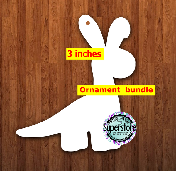 Dino Bunny - With or Without Hole - bundle price - MDF sublimation blanks