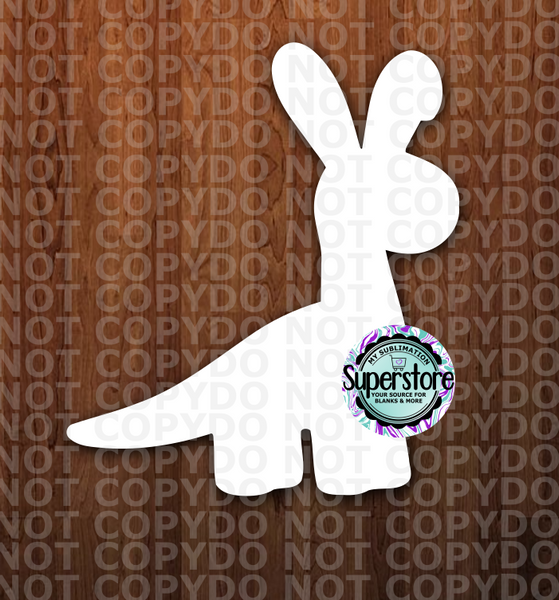 (4 inch) - Dino Bunny - With or Without Hole - MDF Single Sided