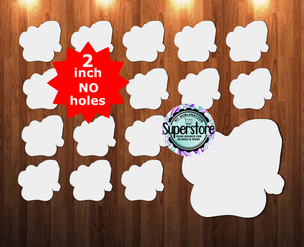 10 or 20pc bundle - 1.5 or 2 inch size Santa Hat Dog Paw - (great for badge reels & hairbow centers) (Copy)