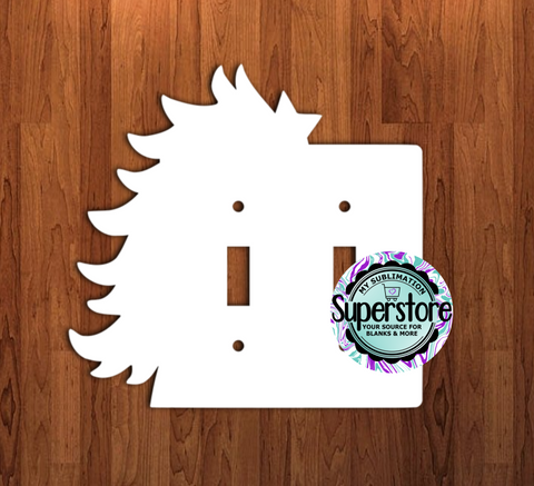 Double Light Switch Cover - Side Tree - MDF Sublimation Blank