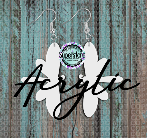 Dragonflay  Earrings -  5 & 10 pairs  2 inch size - Sublimation Acrylic