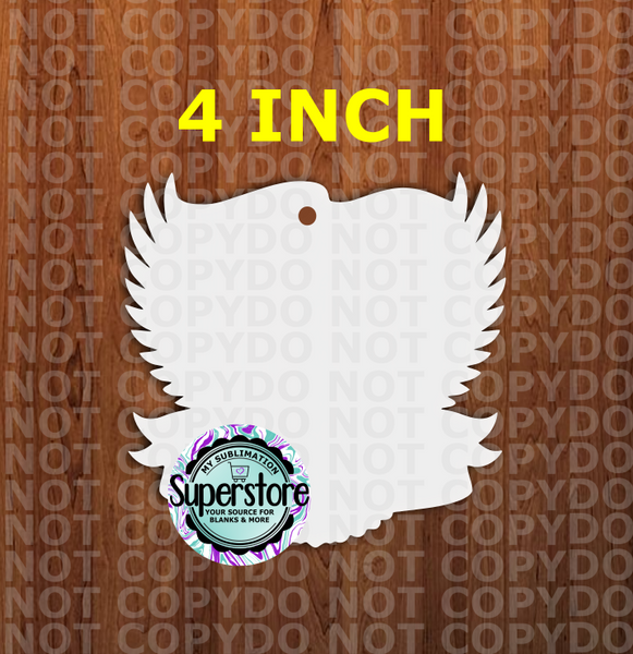 Eagle With Flag - With or Without Hole - Sublimation Blank MDF