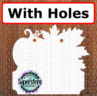 Fall Sign - with holes - Wall Hanger - 5 sizes to choose from - Sublimation Blank