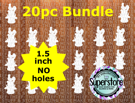 1.5 inch - Farm Trio - (great for badge reels & hairbow centers)