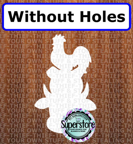 Farm Trio - withOUT holes - Wall Hanger - 5 sizes to choose from - Sublimation Blank