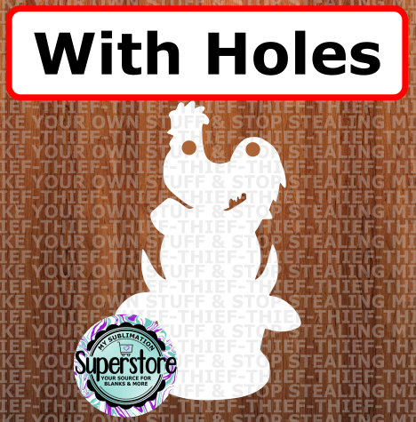 Farm Trio - with holes - Wall Hanger - 5 sizes to choose from - Sublimation Blank