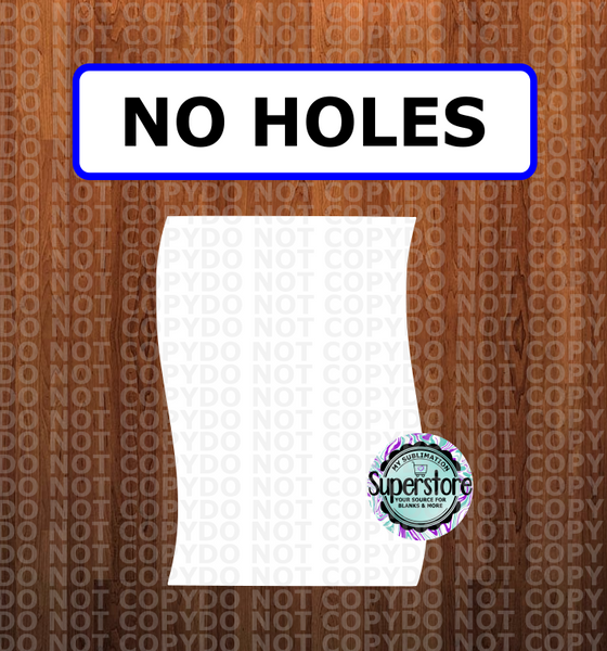 Vertical Flag - NO holes - Sublimation Blank MDF