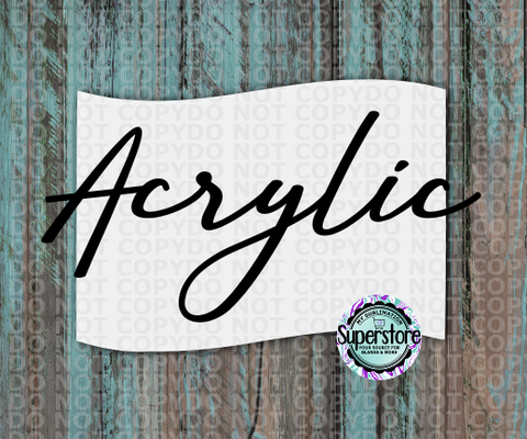 Clear Acrylic - Horizontal Flag  -  With or Without Hole  - Sublimation Acrylic