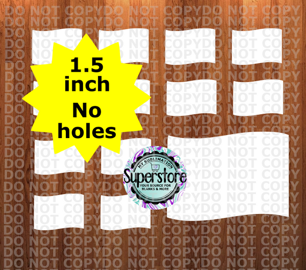 10 or 20pc bundle - 1.5 or 2 inch size Flag - (great for badge reels & hairbow centers)