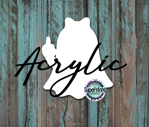 Clear Acrylic - Flipping Ghost -  With or Without Hole  - Sublimation Acrylic
