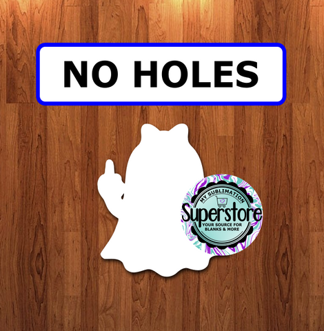 Flipping Ghost - NO holes - Sublimation Blank MDF
