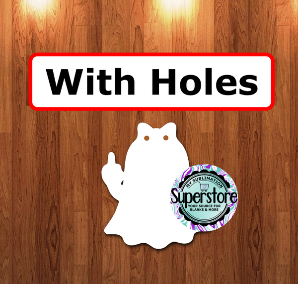 Flipping Ghost - WITH holes - Sublimation Blank MDF
