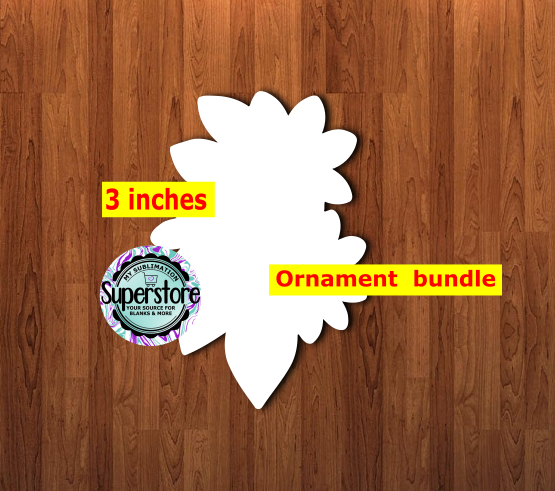 Flower Bundle - With or Without Hole - bundle price - MDF sublimation blanks