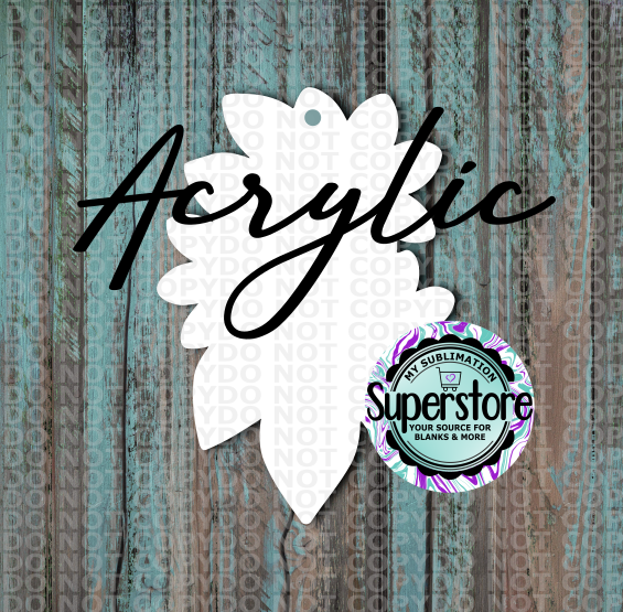 Clear Acrylic - Flower Bundle -  With or Without Hole  - Sublimation Acrylic