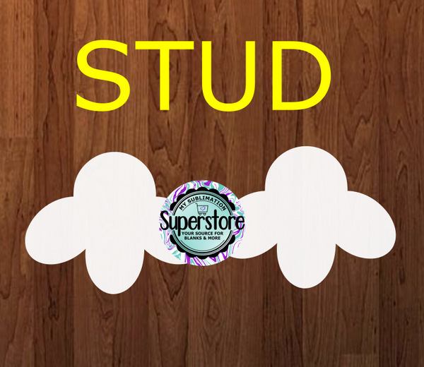 10 or 20 pair bulk buy - Flower .60 inch studs for earrings