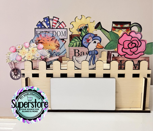 Garden Stake Box With Fence -3 options